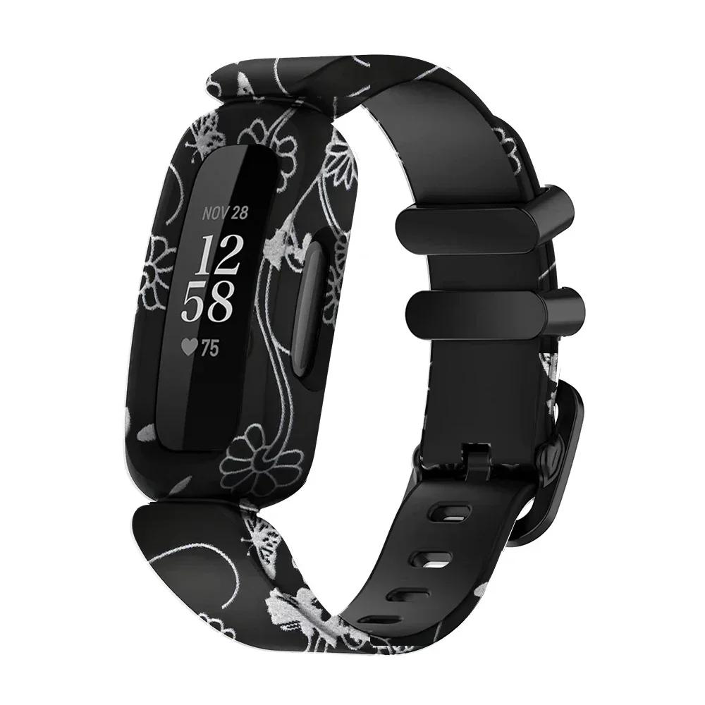 New Wrist Strap Silicone Bracelet For Fitbit Ace 3/inspire 2 Smart Watch Band Bracelet Replacement Kids Wristband Watchbands