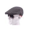 Flat Top Painter Hat Herringbone Newsboy Cap Casual Men Beret  Male