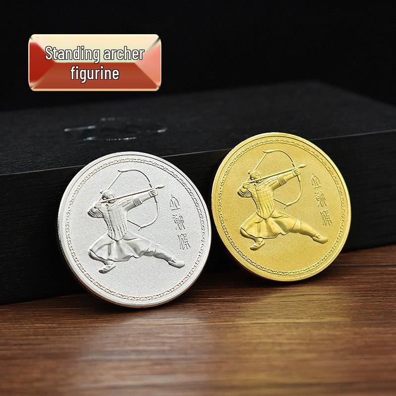Terracotta Army Commemorative Coin - Qin Shi Huang Souvenir, Perfect for Gifts, Conferences, and Xi'an Tourism