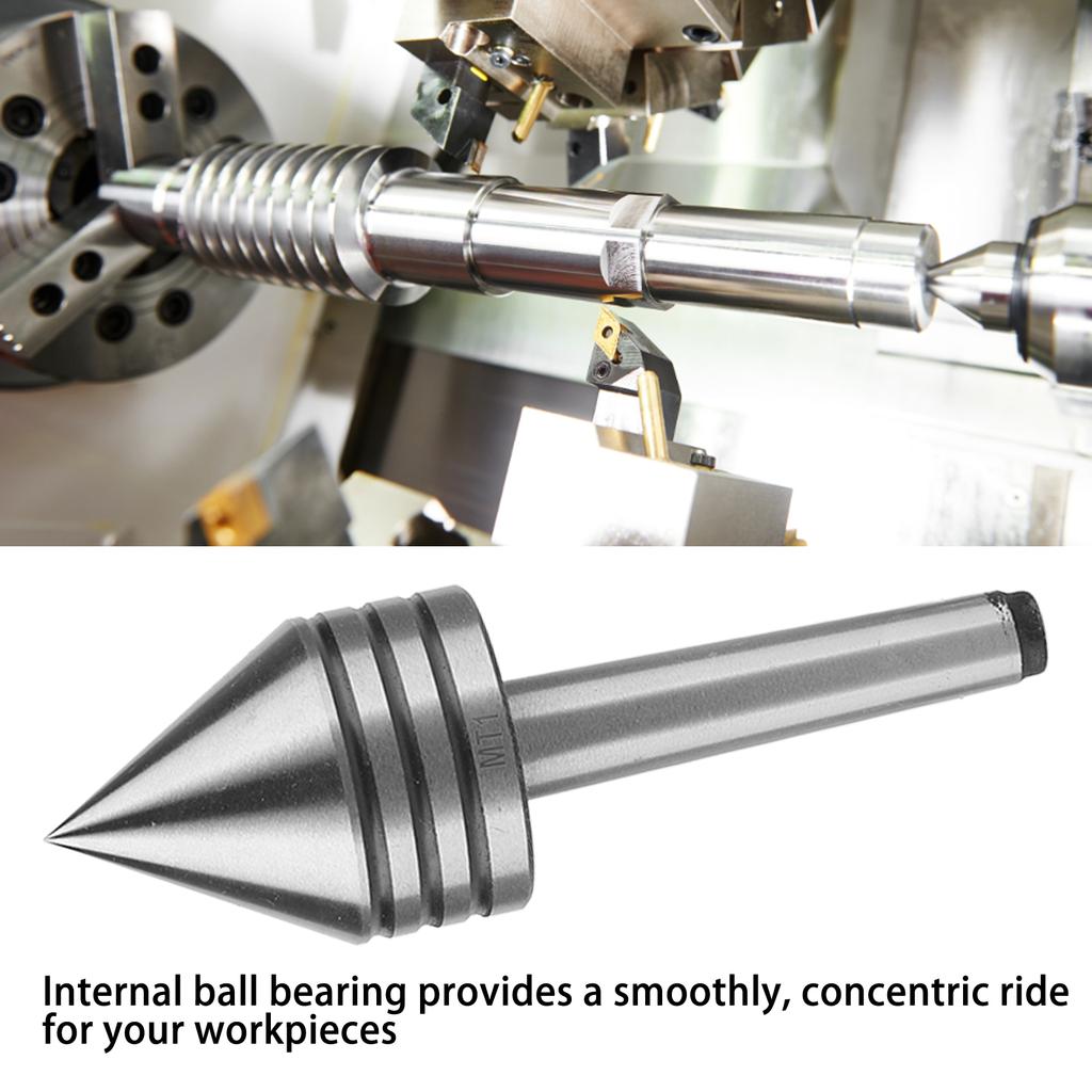 60 Degree Live Center HSS High Hardness Precise Woodworking Process Live Tailstock Center for CNC Lathe