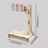 Wooden Traffic Light Model Educational Teaching Aids Handmade Craft Signal Toy DIY