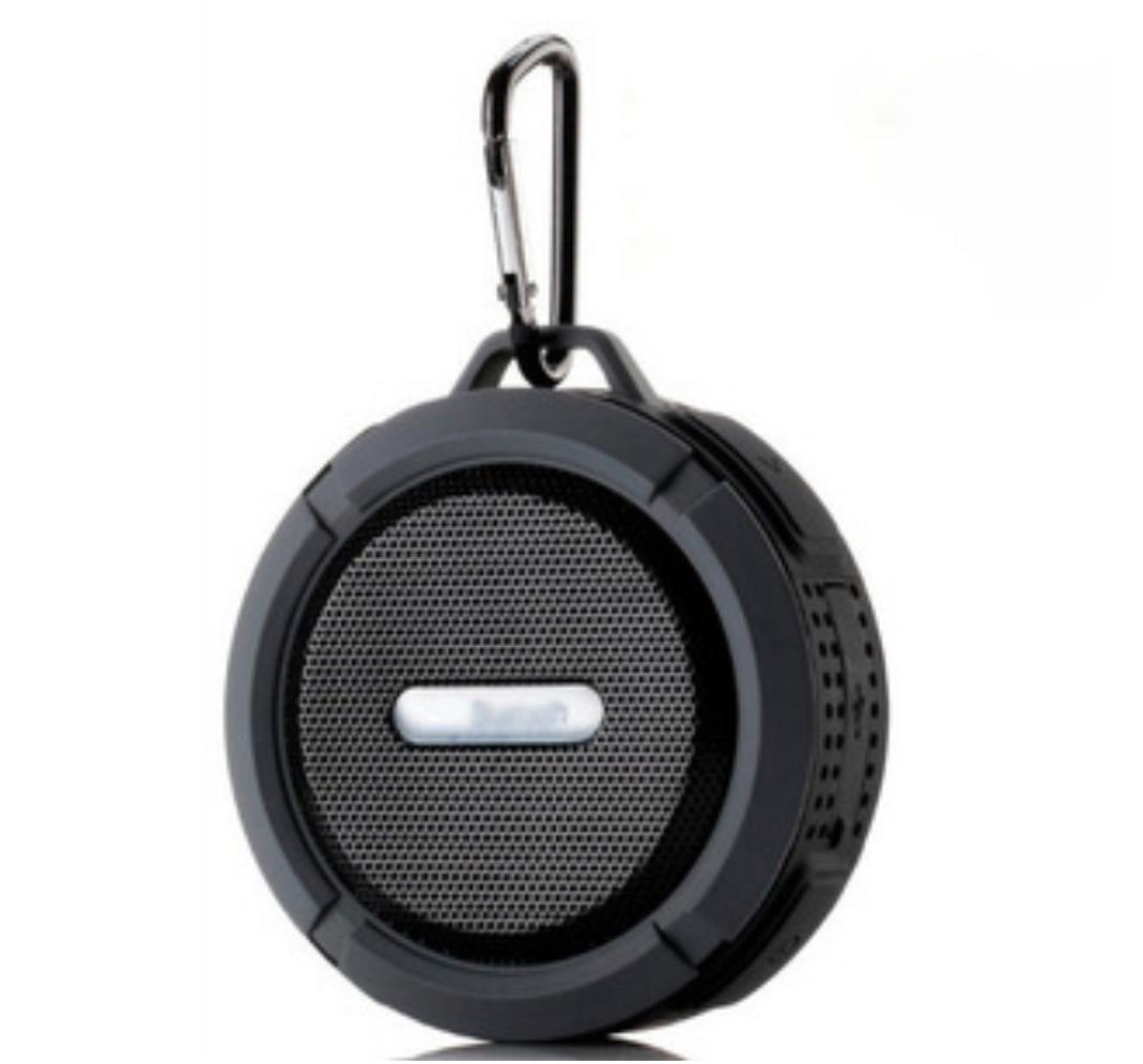 

Водонепроницаемый мини беспроводной Bluetooth-динамик с USB-зарядкой и высокой громкостью, используемый для альпинизма, велоспорта, туризма чёрный