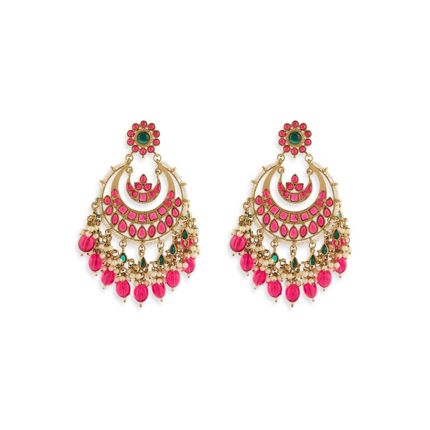 Антикварные серьги-шанделиры с розовыми и зелеными камнями и бусинами, statement, для женщин