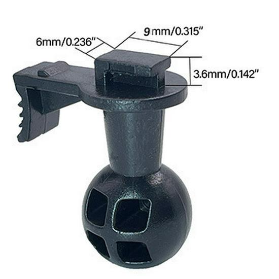 Universal 16mm Dashcam/Bicycle Mount with Suction Cup and Ball Head Adapter