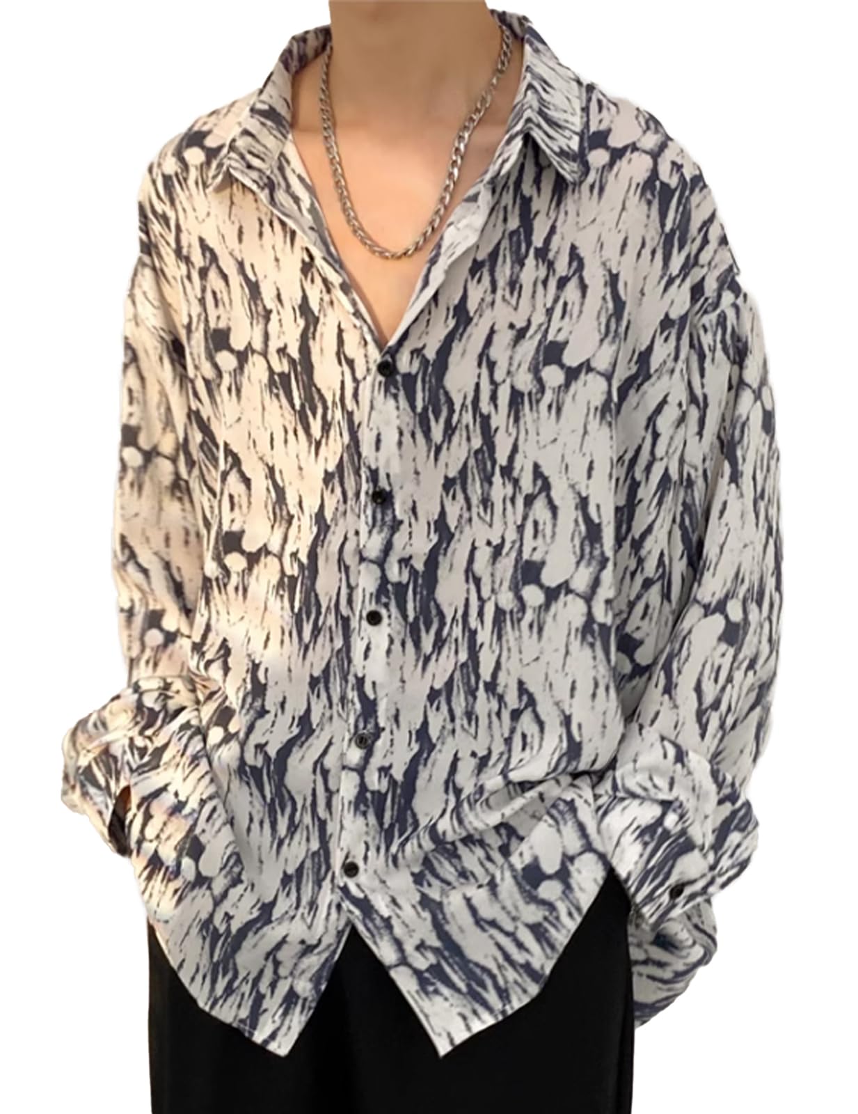 

Unifiss Принт и Идеально для Весны и Оксфорд Идеально для и Школы Стильный и Сочетается Без Глажки Идеально для и Продукт Мужской По всему