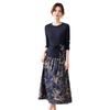 2026 Spring Chic Mid-Age Women's Two-Piece Set: Fashionable Wide-Leg Skirt Outfit