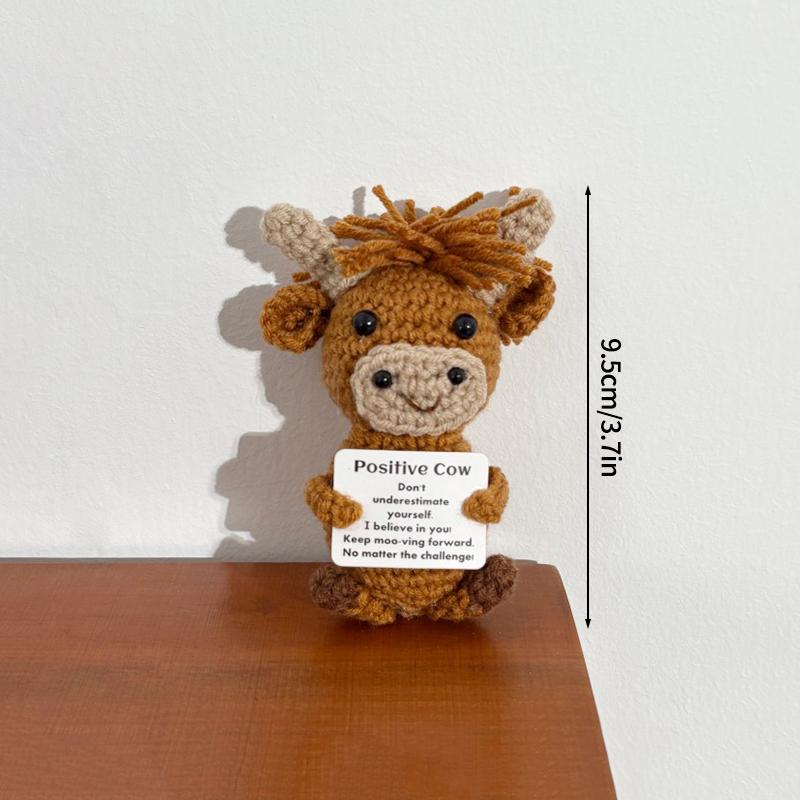 Crochet Ornament Desk Accessories Handmade Doll Birthday Party Decoration Party Gift Favors Hand Knitted Ornament