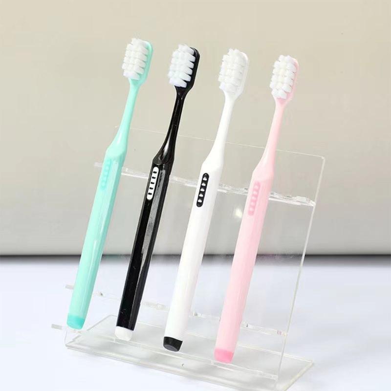 Soft Toothbrushes for Adults Manual Toothbrushes for Protect Sensitive Gums Ergonomic Handle Helps Remove Surfaces Stain