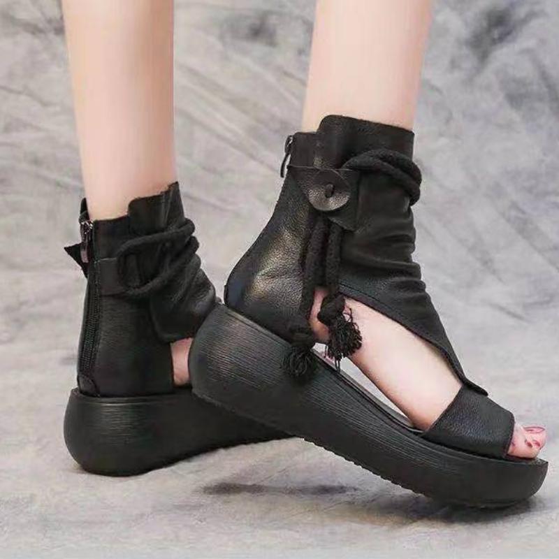 Mote Dame Sandaler Sommer Tøfler Sandaler Platformsko Med Hæler Lettvekt Kilesko For Kvinner Sandalias Mujer Fritidssko