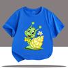 T-shirt Grafiche Lumaca Verde per Bambini e Bambine Estate Bambini Carine Divertenti Casual Colorate Top Bambini Girocollo Manica Corta T-shirt