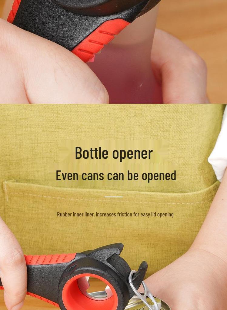 5-in-1 Multi-functional Anti-slip Can, Jar and Bottle Opener