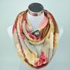 Fashion Plaid Ring Infinity Scarf Women Warm Winter Soft Voile Circle Snood Scarves Neck Loop Shawl Ladies Neckerchief