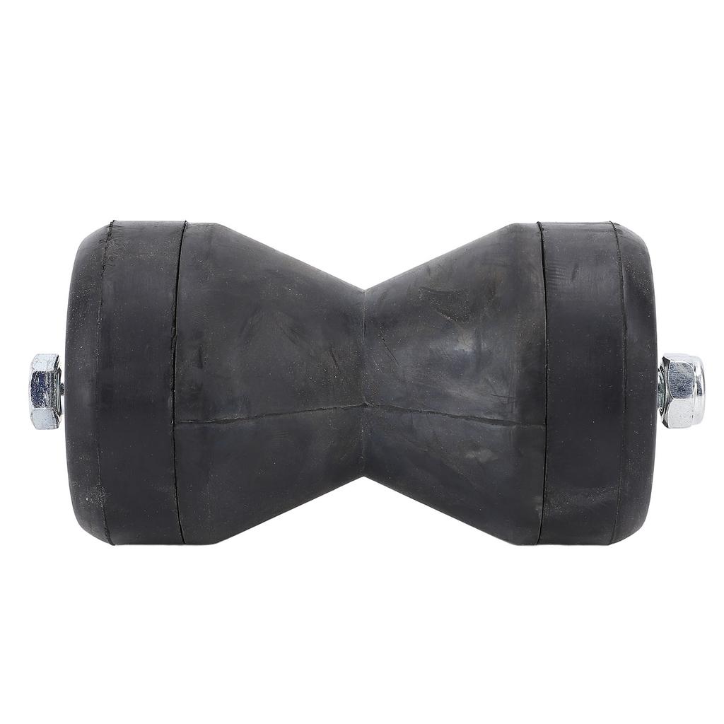 Boat Bow Trailer Roller Shockproof 95mm Black Rubber Bow Stop Bell Roller Enduring Marine Tool for