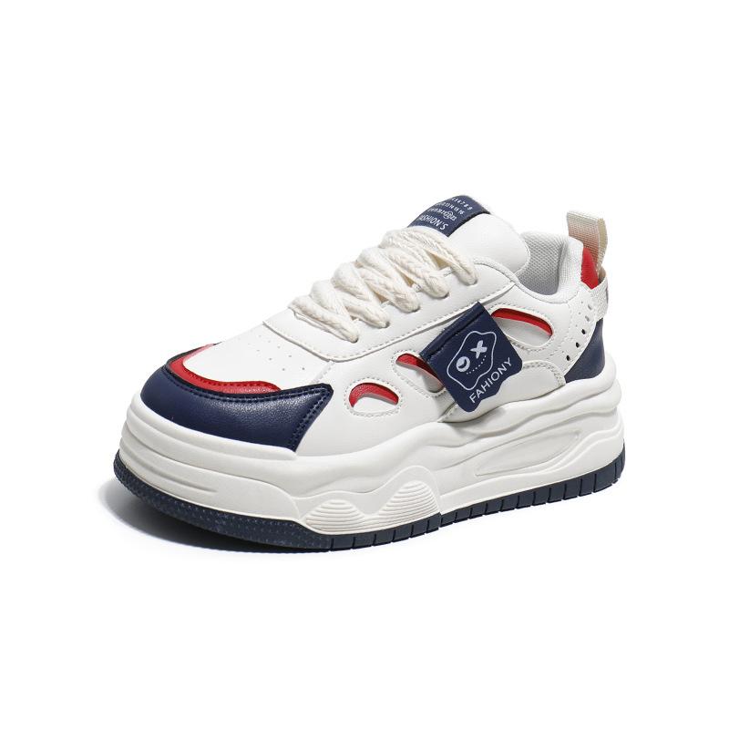 White Shoes for Women  New Spring Students Korean Style Versatile Casual Ins Fashion Shoes Thick Bottom Fashion Sneakers Zs266