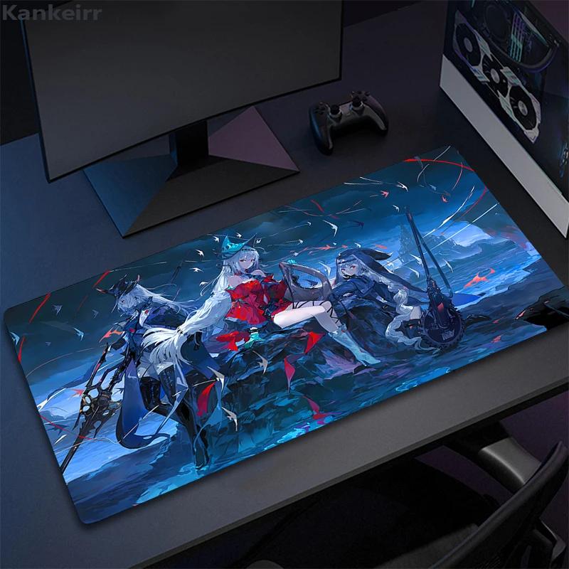 XXL Large Arknights Gabinete Mouse Pad HD Custom Gamer Home Mousepad Lockrand Desk Mats Soft Natural Rubber Computer Table Mat