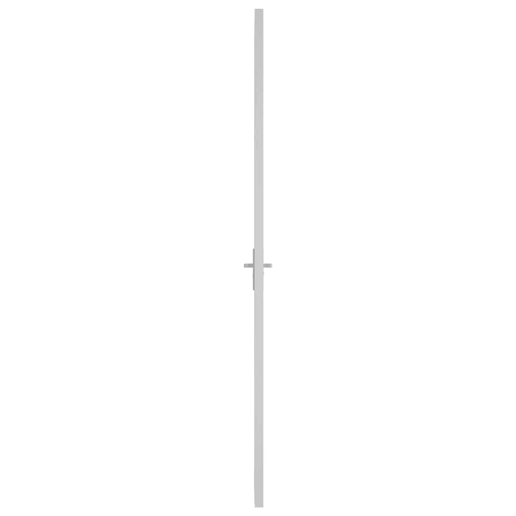 Vidaxl Drzwi Wewnętrzne, 76X201,5 Cm, Białe, Szkło Esg I Aluminium