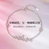 Bracelet Charm Papillon Femme Délicat Plaqué Or Avec Zircon Cubique Rose Ou Blanc Style Kawaii Doux Nouveau 2025