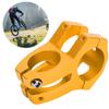 LUNJE Mountain Bike Stem Bicycle Short Handlebar Aluminum Alloy Hollow Stem 31.8x35mmGold