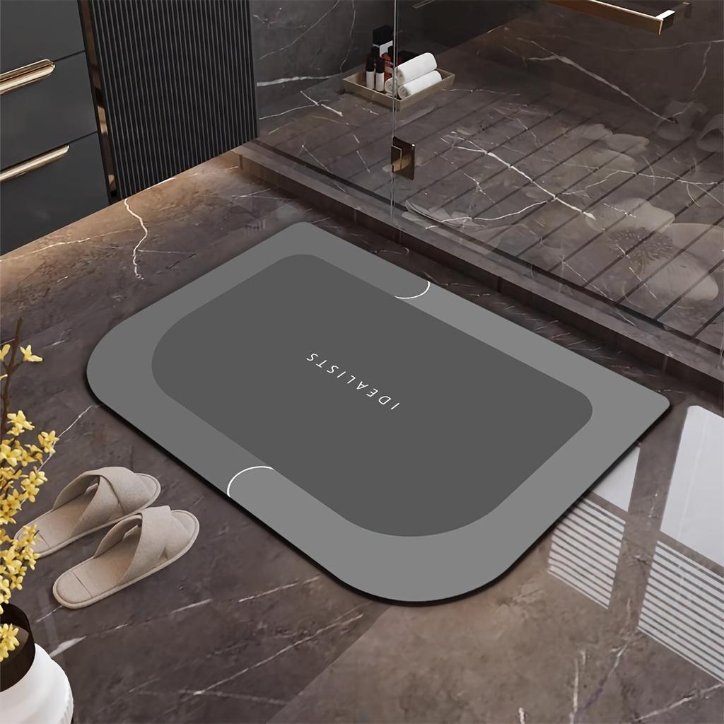 Alfombra de baño absorbente de diatomita antideslizante de 60*90cm, alfombra de ducha suave y de calidad súper alta de secado rápido