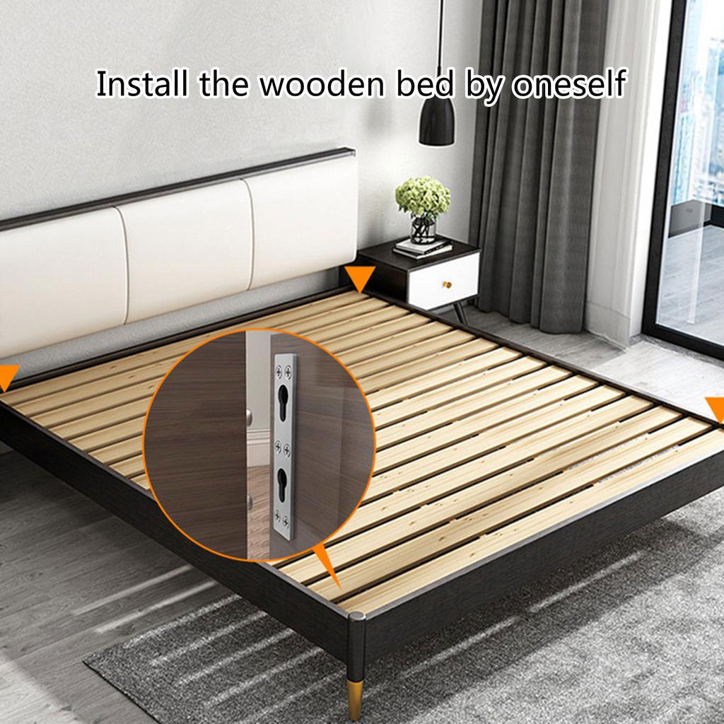 Stainless Steel Bed Rail Fasteners Bed Rail Hinge Connectors Brackets Hanging Buckle Thickened Furniture Hardware