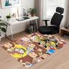 Custom Name Curious George Printed Carpet, for Office Chair Living Room Bedroom Kitchen Room Decor Gifts.