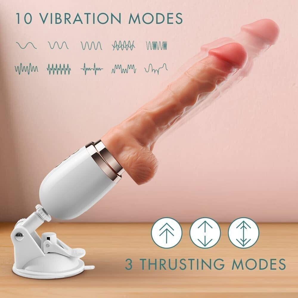 Electric Dildo Gun Sex Machine Simulation Telescopic Vibrator Female Masturbation Automatic Machine Female Sex Toy For Women