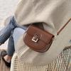 2025 New Luxury Genuine Leather Women's Saddle Bag Crossbody Bag Ladies Shoulder Bag Fashion Casual European and American Handbag