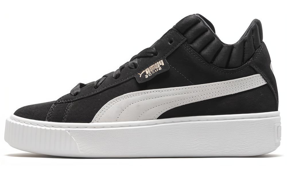 PUMA Platform Demi Retro Low Tops Casual Skateboarding Shoes Unisex Black Women s 366717-01 36