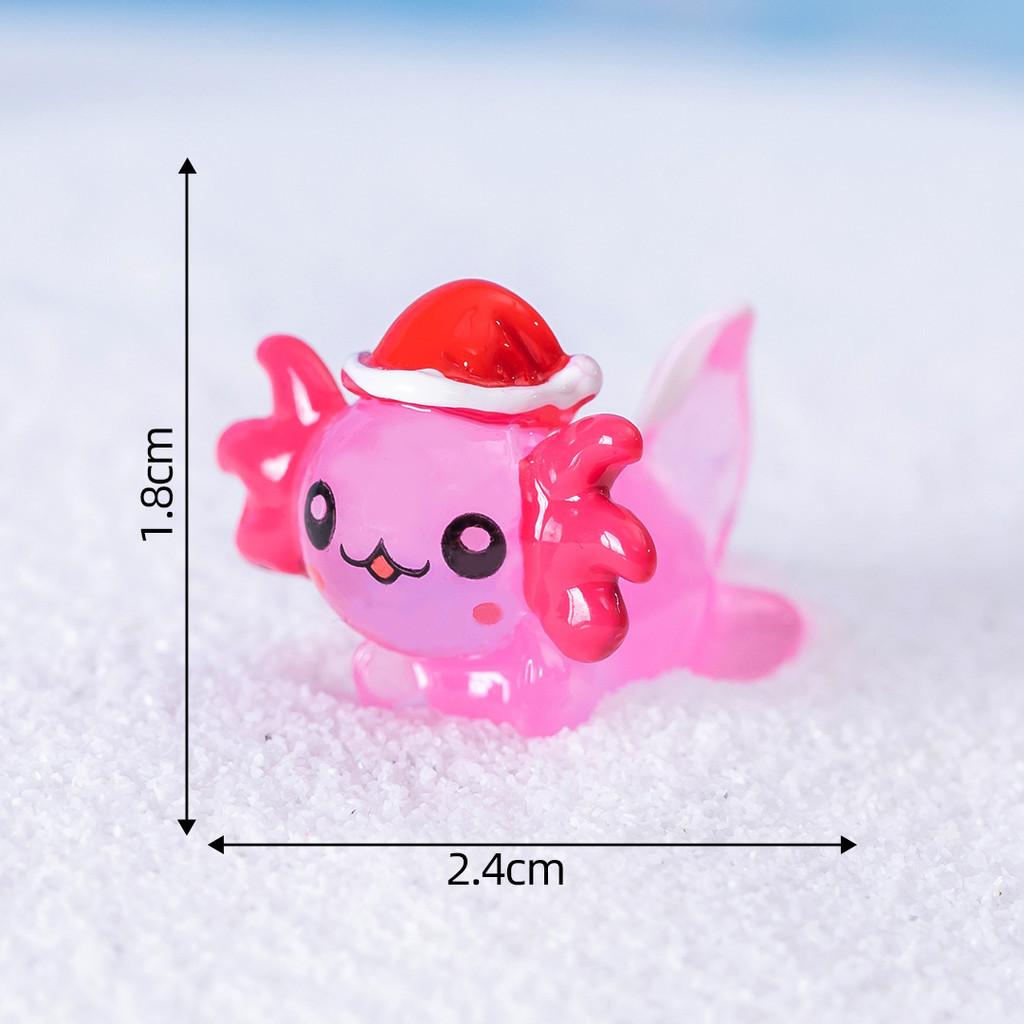 Christmas Resin Micro Landscape Decor Cute Hexagonal Dragon Crystal Snowball Miniature Ornament