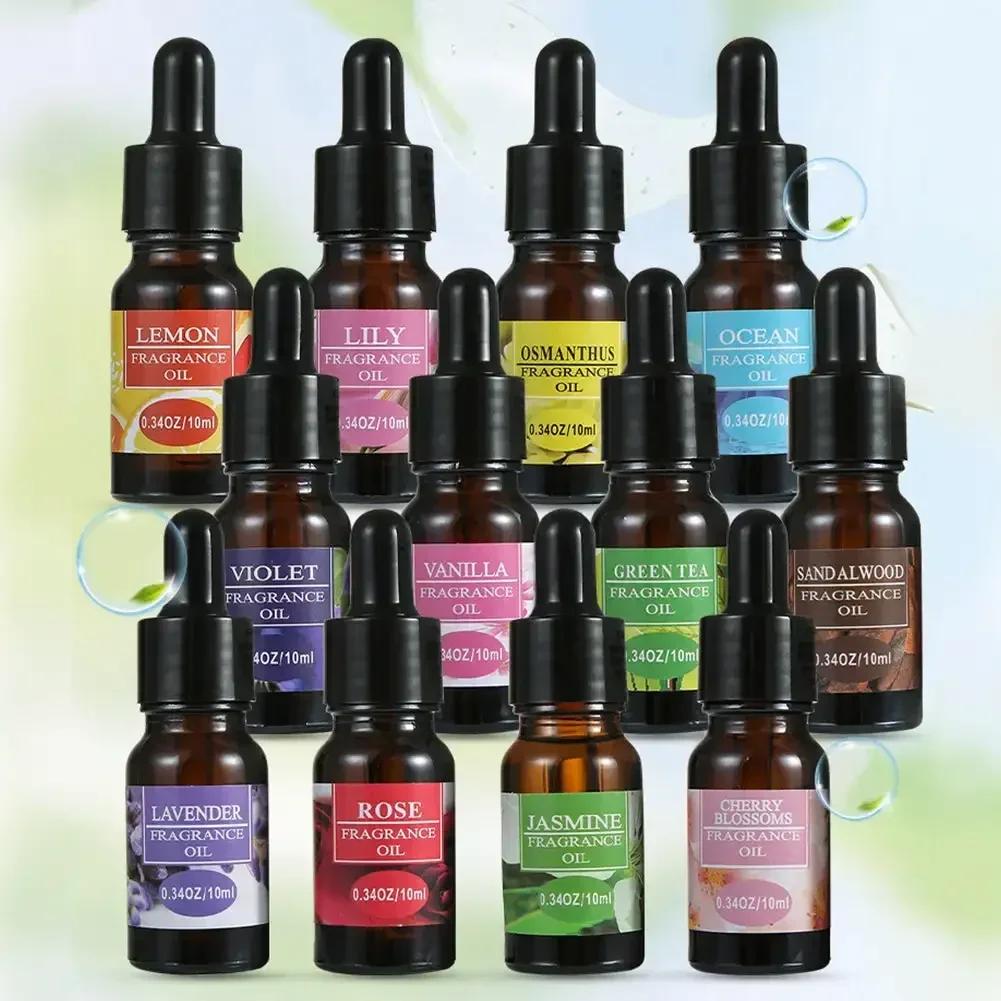 1PC Car Perfume Refill Liquid Flavor Essential Oil with Dropper Car Air Freshener Refill For Air Humidifier Home Auto Fragrance