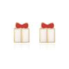 Christmas Santa Snowflake Earrings Cane Candy Bells Elk Earrings Christmas Hat Earrings