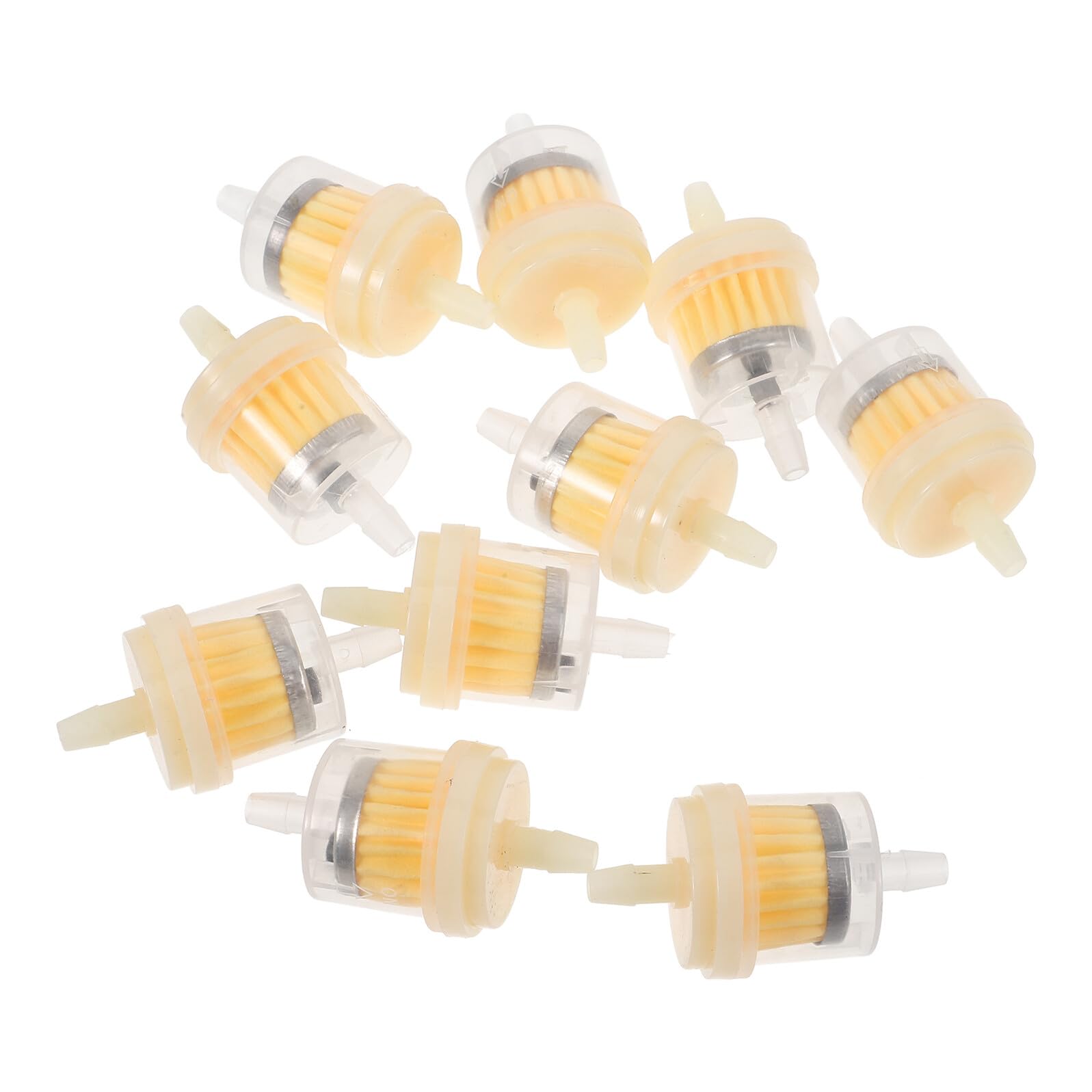 

IMIKEYA 10pcs Fuel Filter Inline Gasoline Filter for Off-Road Vehicle Universal Sandbuggy Off-Road Go Kart Engine Protection High Efficiency 6.00X3.00X3.00CM оранжевый