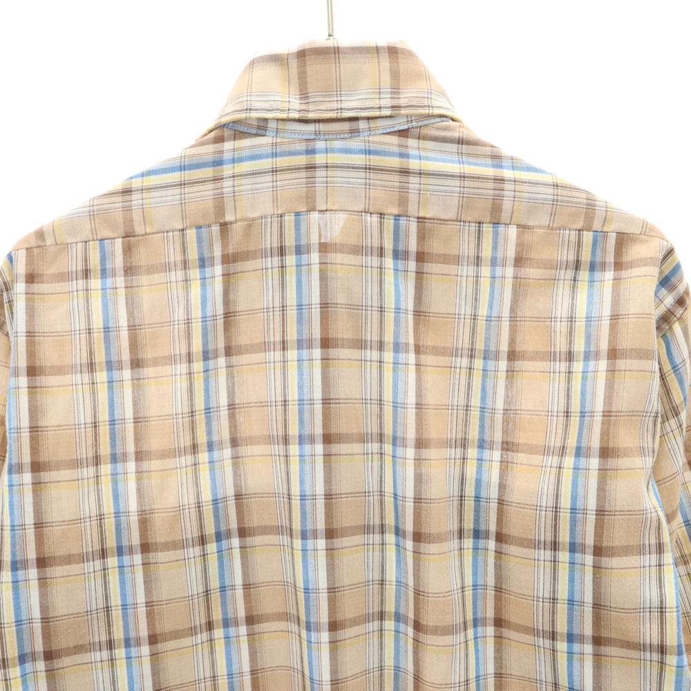 Levi's 70s 80s Made in USA Vintage Check Pattern Long sleeve shirt S Men's Used