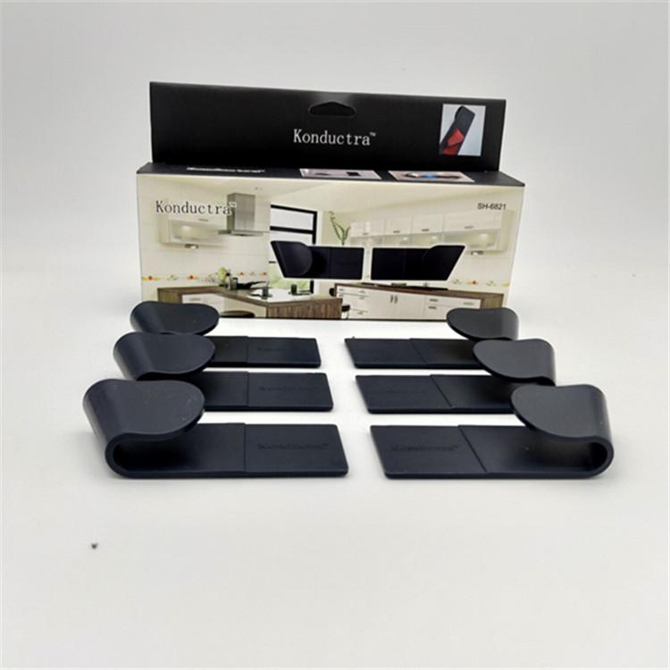 

Стойка для крышки кастрюли Настенная бытовая многофункциональная полка без отверстий для крышки кастрюли Кухонная полка для хранения 3set чёрный