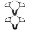 2025 Hot Racing Grills Car Steering Wheel Panel Frame Trim Carbon Fiber Steering Wheel Cover Black for Mercedes Benz A B C E GLC