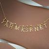 Lala Christie Initial Pendant 18K Yellow for Men and Charm Necklace, Gold, Small, Women,