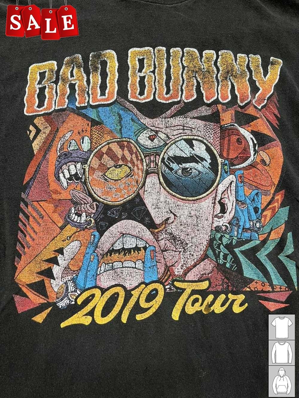Rare Bad Bunny Gift For Fans Black All Size T-Shirt NH352 XL