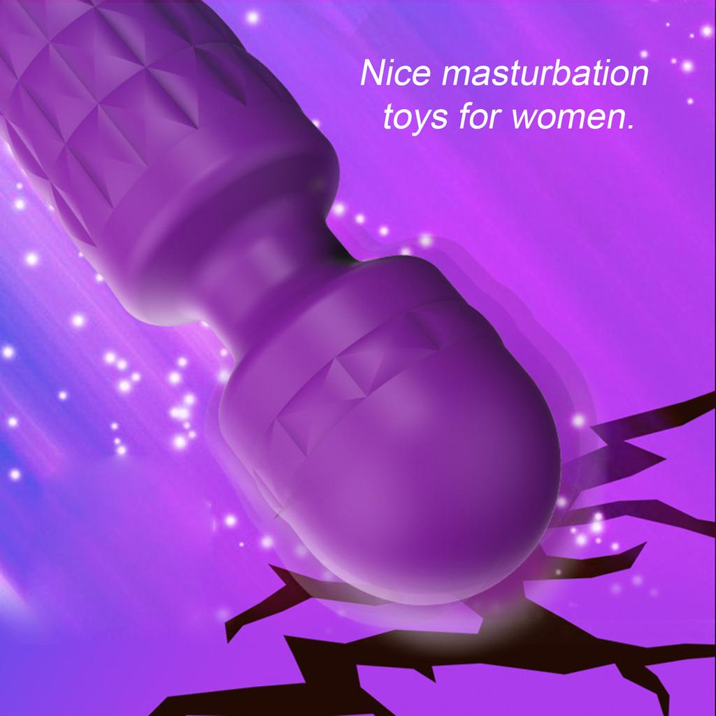 Female Masturbation Vibrator Massage Stick Skin-friendly Silicone Heating Function