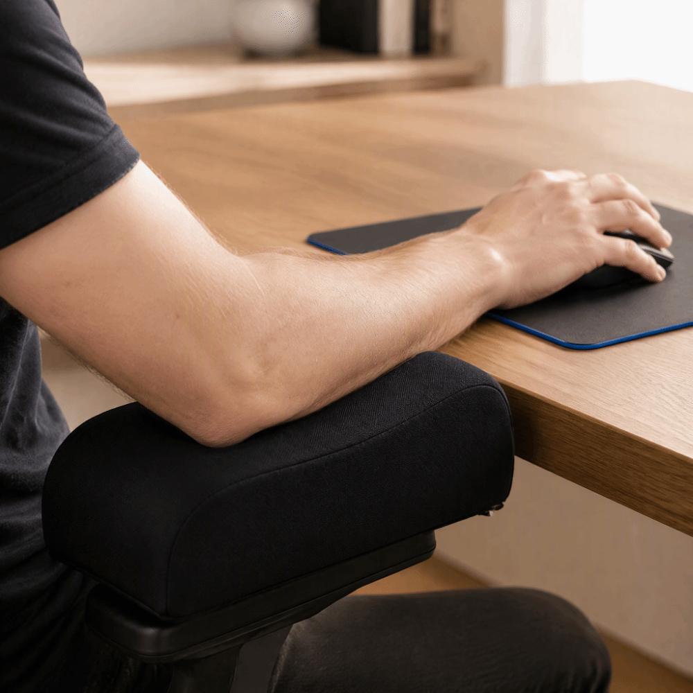 2Pcs First 10CM, Then 7CM Elbow Pillow Cushions Memory Cotton Gaming Armrest Cushions for Gaming