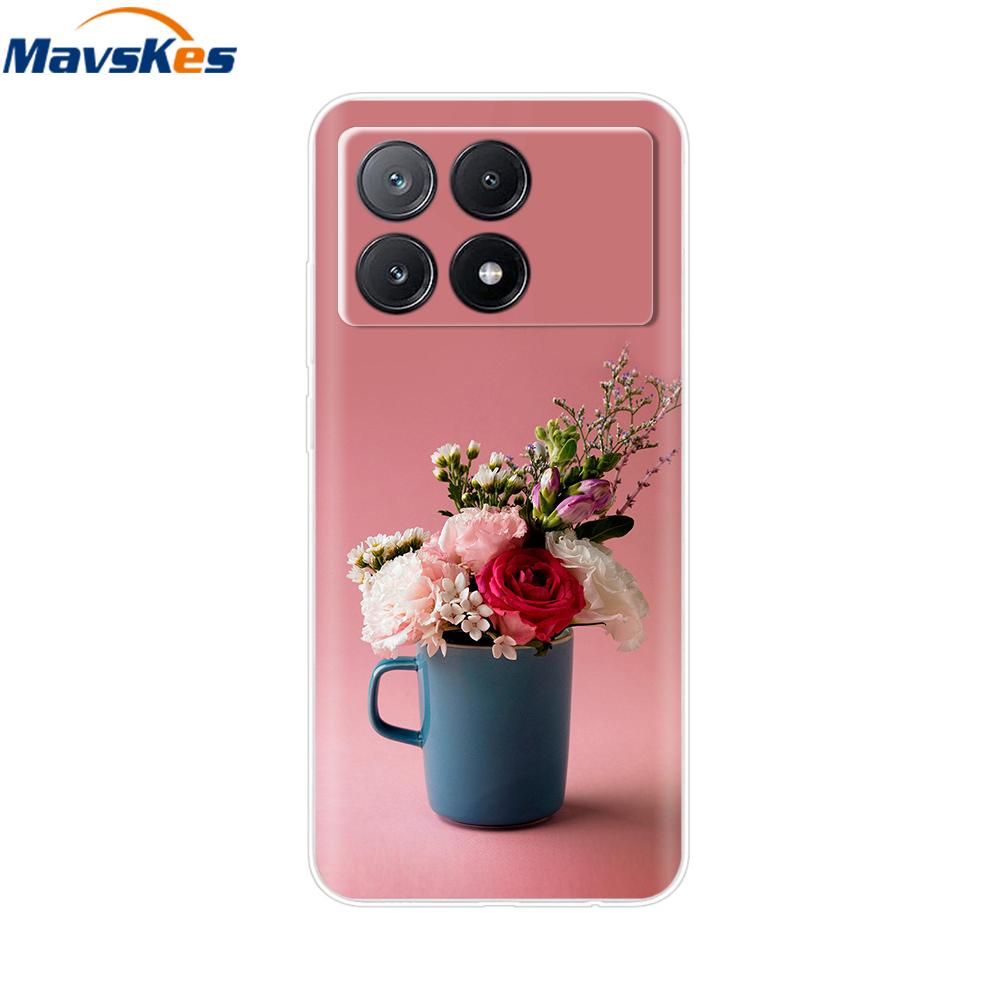 Poco X6 Pro Case Soft Clear Silicone Phone Case For Xiaomi Pocox6 Poco X6  X 6 Pro X6Pro 5G Shockproof Shell Mask Bag Back Cover