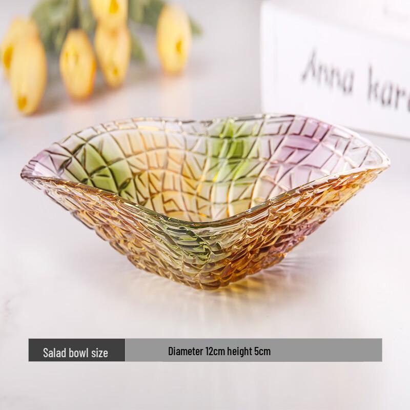 

Flavinmci European Style Glass Salad Bowl