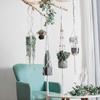 1PC Vintage Cotton Rope Garden Plant Decoration Hanging Flower Pots Holder Hanging Basket Flower Pot Net Basket