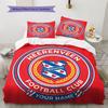 Custom Name SC Heerenveen2 Pattern Bedding Quilt Set  Home Decoration  Gift (1 * Duvet Cover + 2 * Pillowcase  Without Core)