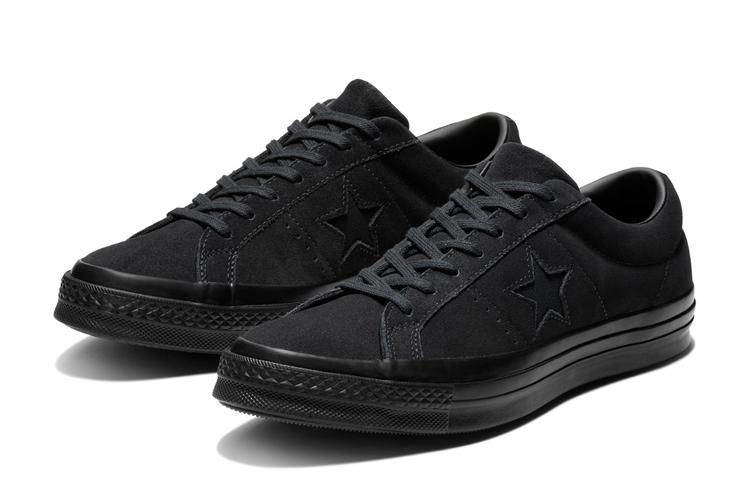One Star Converse Low 'Triple Black' 162950C