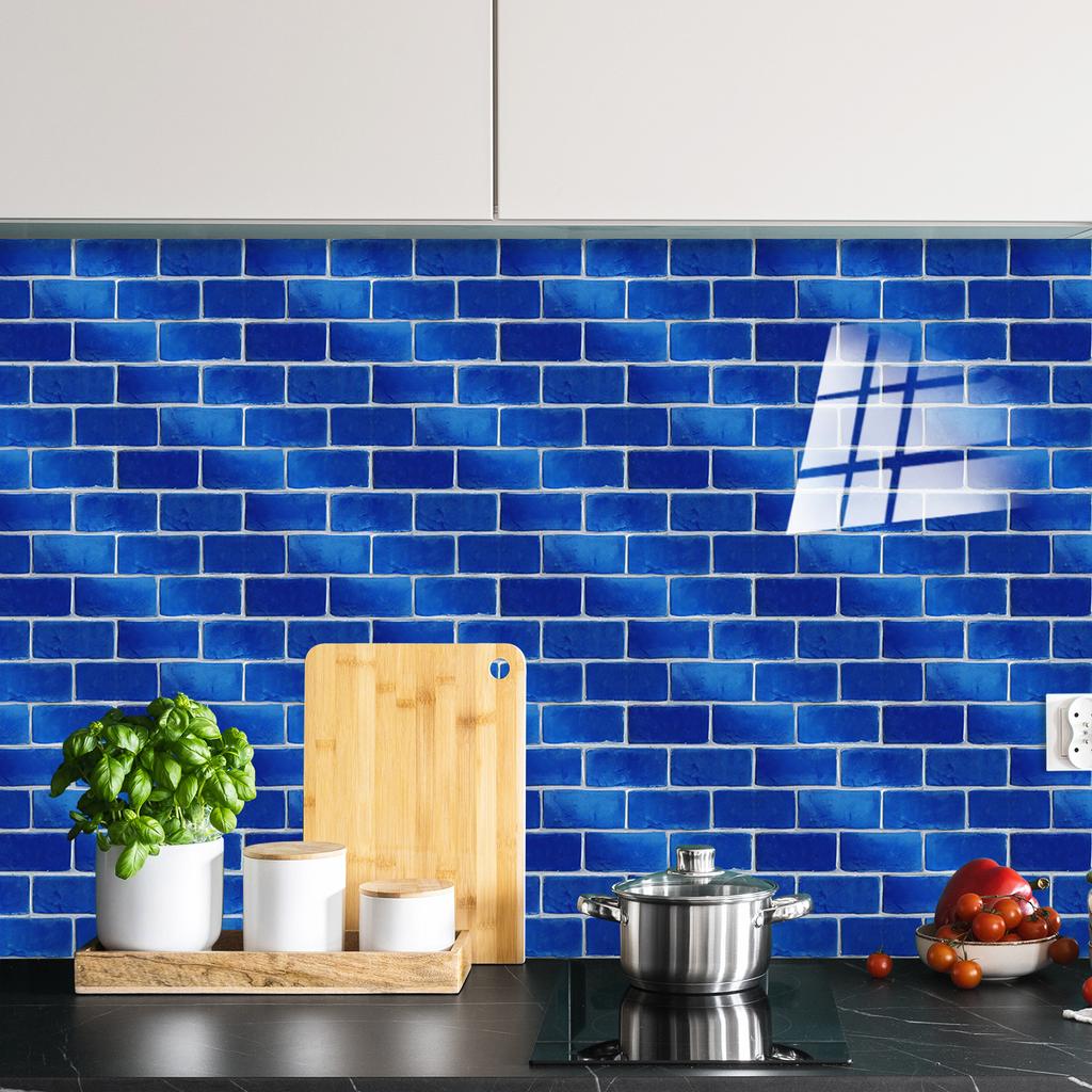 10/20/30Pcs 3D Mosaic Tile Stickers - Waterproof PVC Wall Decals - Thickened Self-Adhesive Brick Wallpaper for Kitchen & Bathroom - Multiple Designs