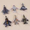 Fighter Model 6Pcs Aircrafts Set Mini Alloy Military Airplane Toys Collection Warplane Decorations For Kids Boys Gift