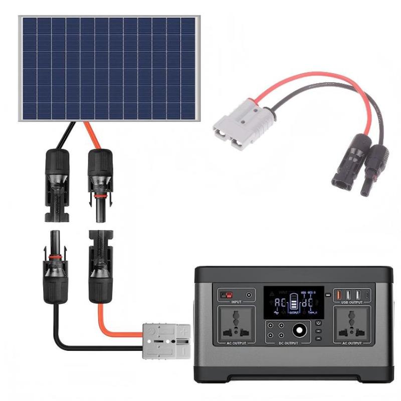 4Mm 12Awg Solar Panel Extension Cable With 50A Connector/Ring Terminal For Rv, Car Battery Charger Solar Panel Connect Adapter