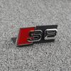 Car Honeycomb Grille Emblem Sticker Car Displacement Badge For 22 A3 A4 A6 Q5 A5 A1 Q3 Q7 A7 TT Q2 SQ5 RSQ3 RSQ8 S3 S4 RS5 RS6
