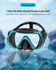 Unisex Large-Frame Diving Mask - Fashionable, HD, Anti-leak, Waterproof Snorkeling Gear