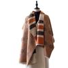 Winter Small Flower Printed Scarf Versatile Girl Shawl Women'S Long Thickened Warm Scarf Women